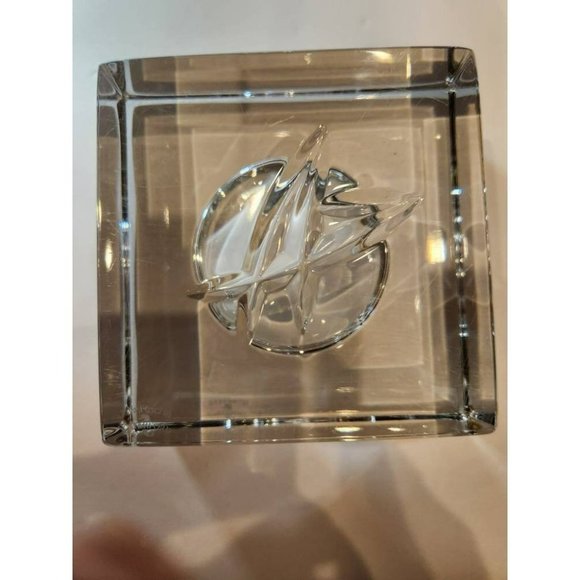 Modern WATERFORD CRYSTAL Ireland Geo John Rocha Candlestick Votive Candle Holder - Picture 6 of 6